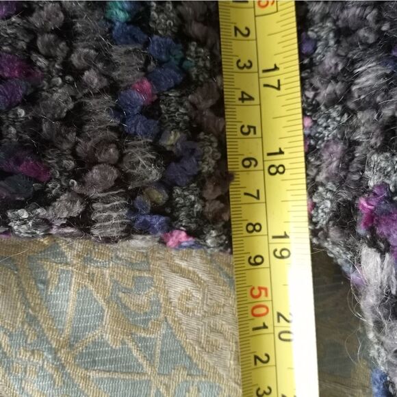 Revue 8 Multclrd Acrylic Wool Mohair Knitted Lngslvs Lined Button Up Women's - Picture 5 of 10